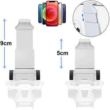 Uchwyt na telefon do Pada Gamepada do Sony PlayStation 5 PS5 DualSense Mocowanie klips Biały
