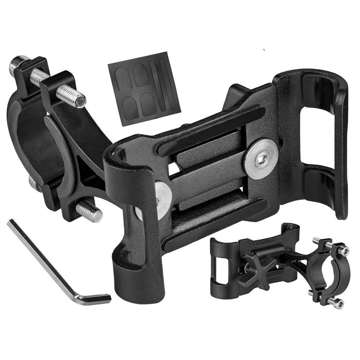 Uchwyt rowerowy Alogy Metal Bike Holder do telefonu na kierownicę na rower motor hulajnoga Czarny + Pasek bezpieczeństwa