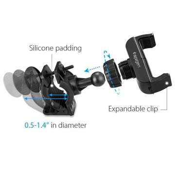 Uchwyt rowerowy na kierownicę Spigen A250 Bike Mount Black