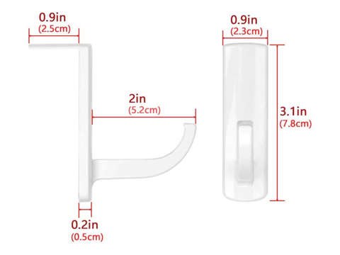 Uchwyt wieszak hak na słuchawki Alogy na monitor/ biurko Biały