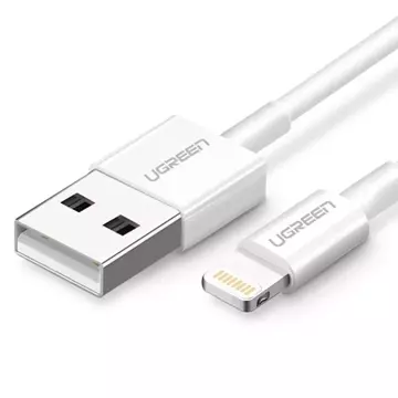 Ugreen kabel przewód USB - Lightning MFI 2m 2,4A biały (20730)