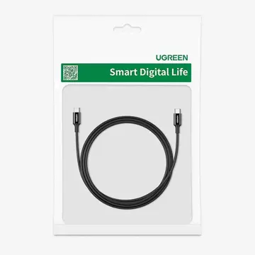 Ugreen kabel przewód USB Typ C (męski) na Typ C (męski) 1 m biały (US300)