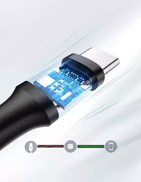 Ugreen kabel przewód USB - USB Typ C 2 A 0,5m czarny (60115)