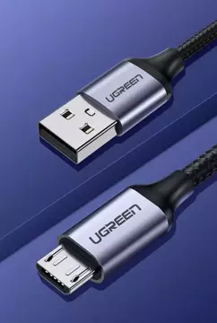 Ugreen kabel przewód USB - micro USB 1m szary (60146)