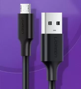 Ugreen kabel przewód USB - micro USB 2,4 A 480 Mbps 1,5 m czarny (US289 60137)