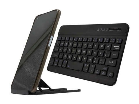 Uniwersalna Klawiatura Bezprzewodowa Bluetooth 7" + Stojak na biurko