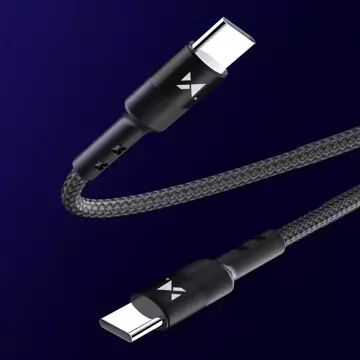 Wozinsky kabel przewód USB Typ C - USB Typ C Power Delivery 18W 2m czarny (WUC-PD-CC2B)