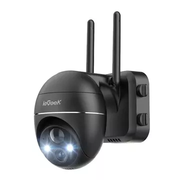 ieGeek Bezprzewodowa kamera zewnętrzna WiFi 3MP ZS-GX1S czarna